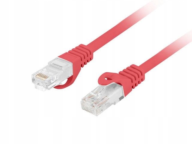 Patchcord Lanberg Utp kat.6 2m Lszh Cu fluke passed czerwony