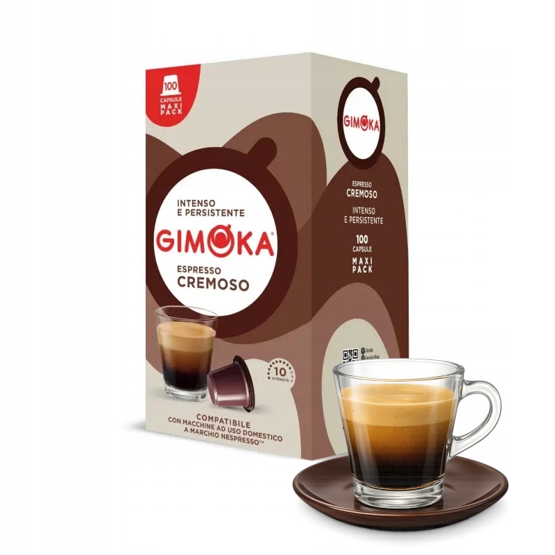 Kapsułki Nespresso Gimoka Espresso Cremoso 100 Szt Włochy