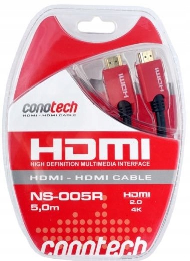 

Kabel Przewód Hdmi 5m Hd do Telewizora, Komputera