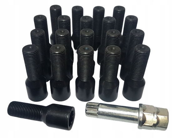 Гвинти torx 14x1. 5x33 чорний без шестикутника 20 шт ЄС