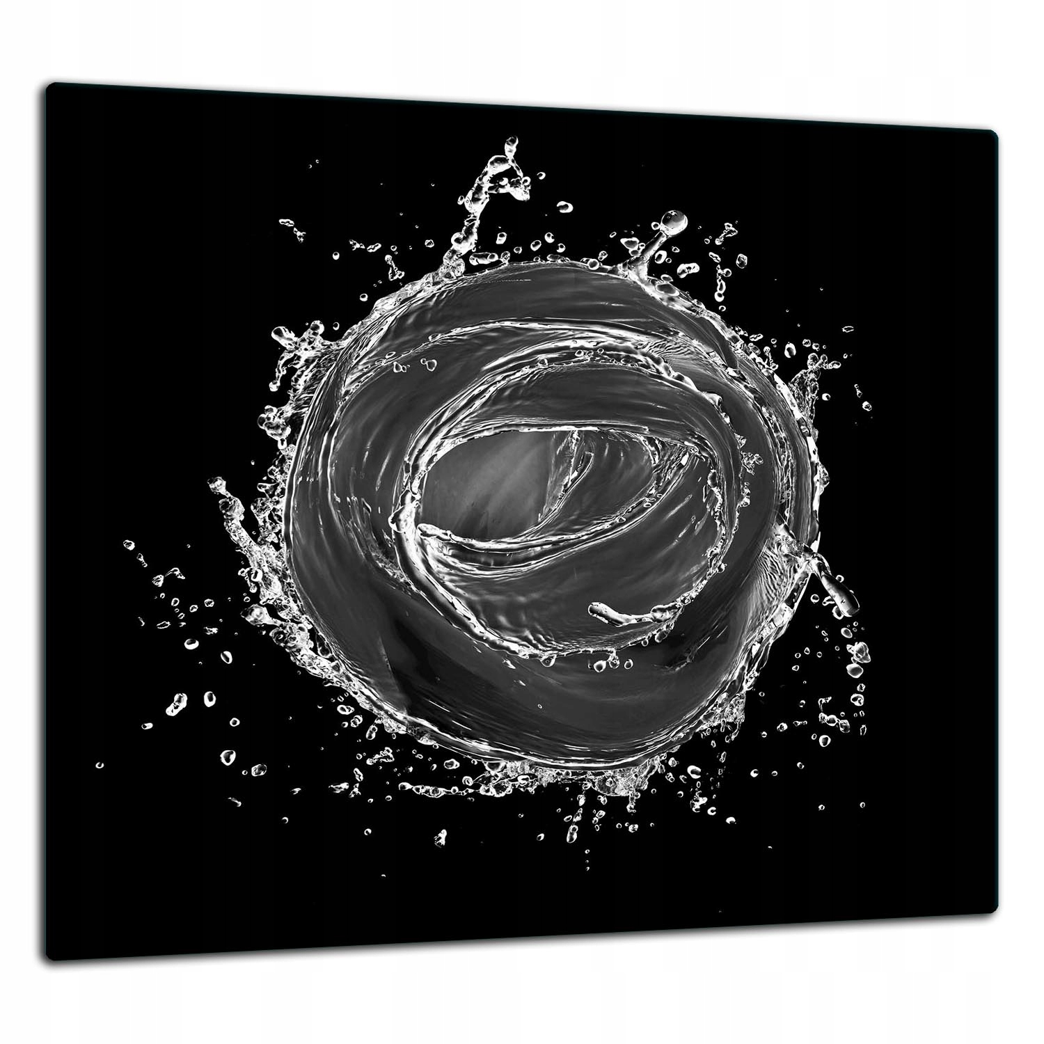 Skleněná Ochranná Deska Panel Lepidlo 65x60 Růže