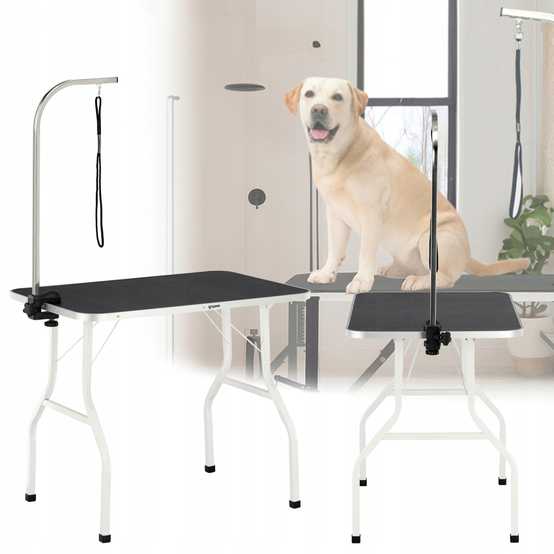 Groomerský stůl trimovací veterinář jedna vodítko