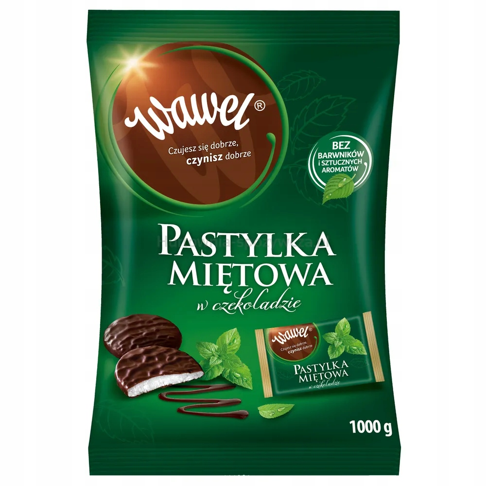 Levně Wawel Mátová pastilka v čokoládě 1 kg