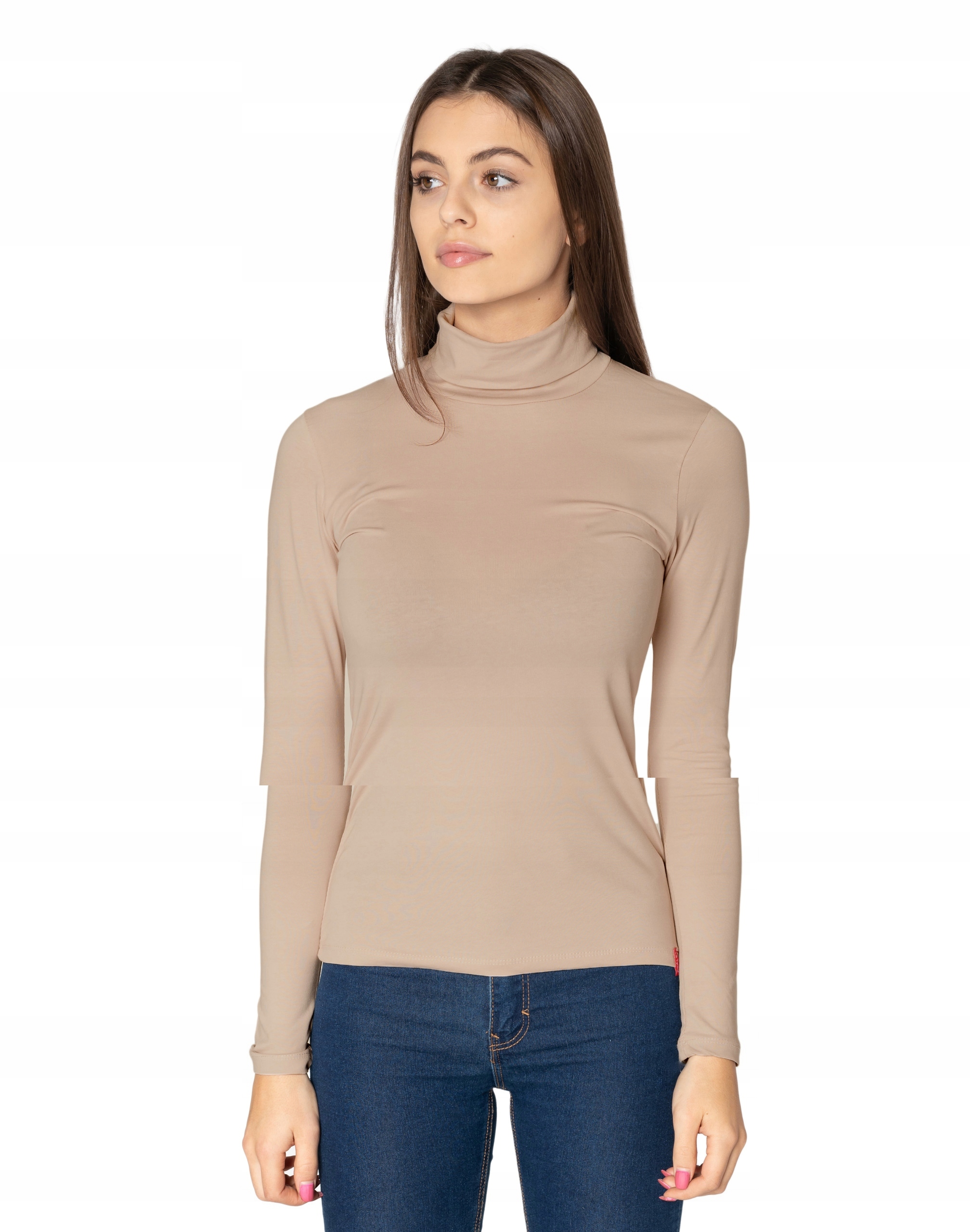 

Golf Damski Cienki Sweter Golfy 8112-20 r M/L
