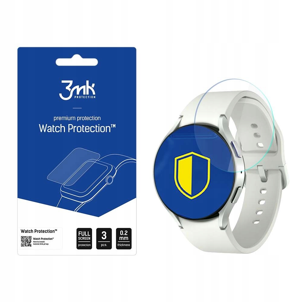 3 szt. Szkło hybrydowe do Galaxy Watch 6 40mm 3mk Watch Protection