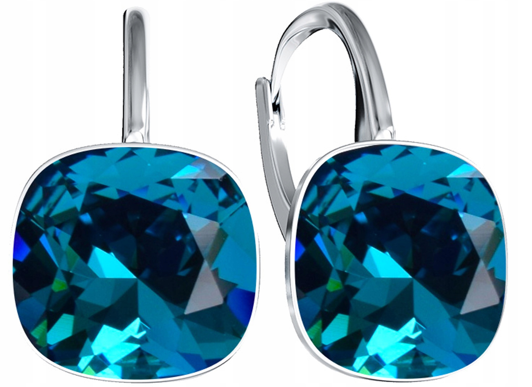 Náušnice ze stříbra Krystaly Závěsné zapínání Anglické jako Dárek