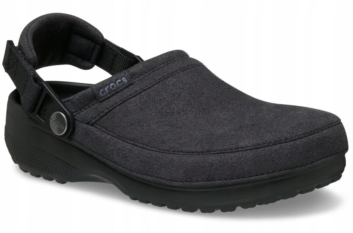 Crocs 211930-001 černé nazouváky Classic Crafted Vegan Suede M9 W11 42-43
