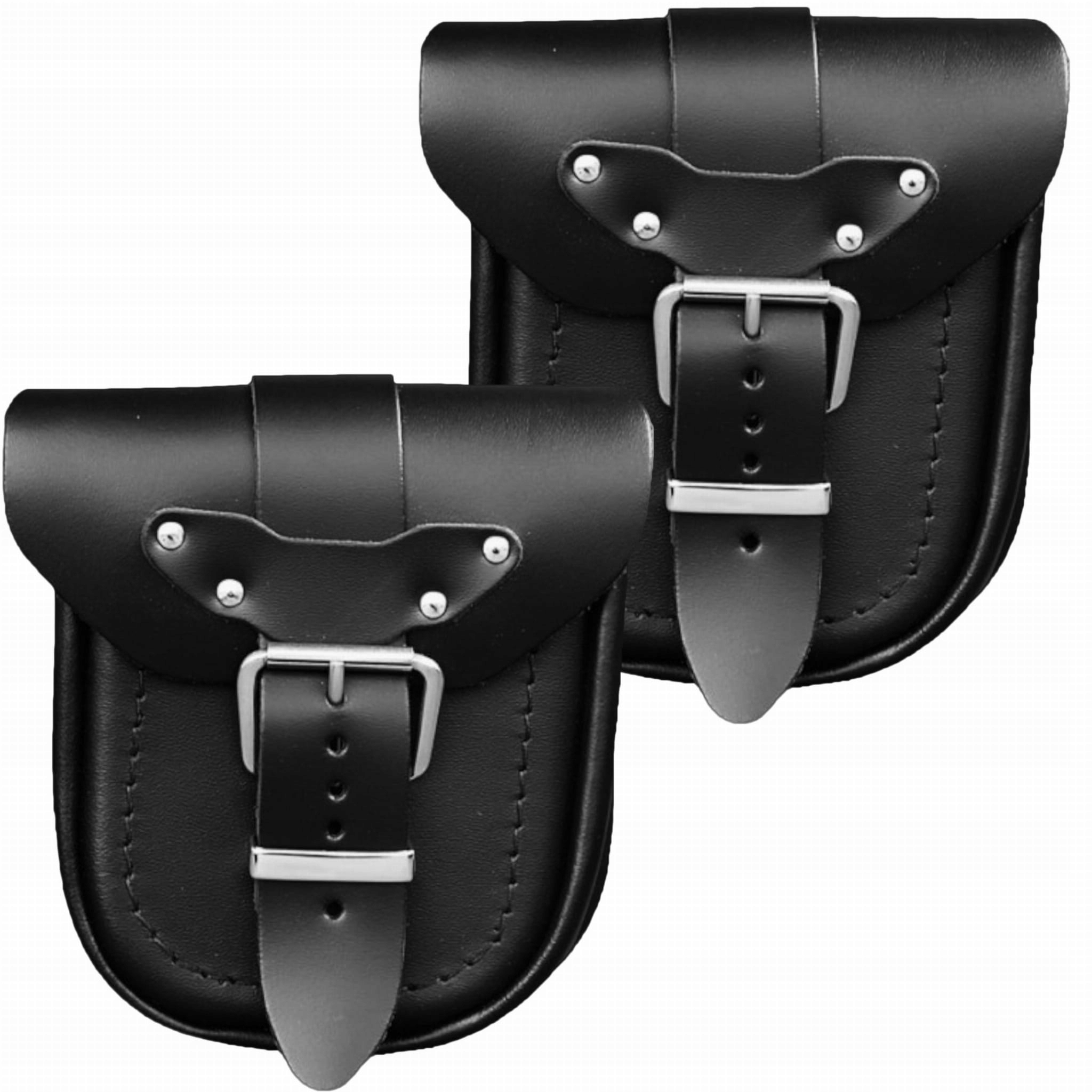 Kapsička Kožená Černá pro Kufr 2ks