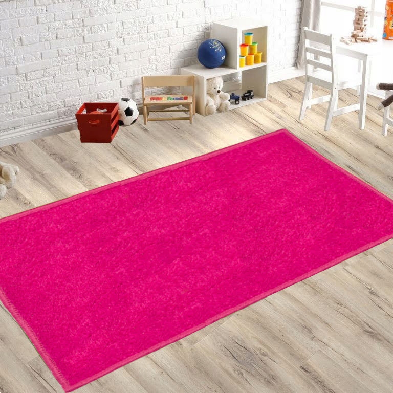 DYWAN GŁADKI DZIECI RÓŻ MALINA NIEBIESKI 160X200