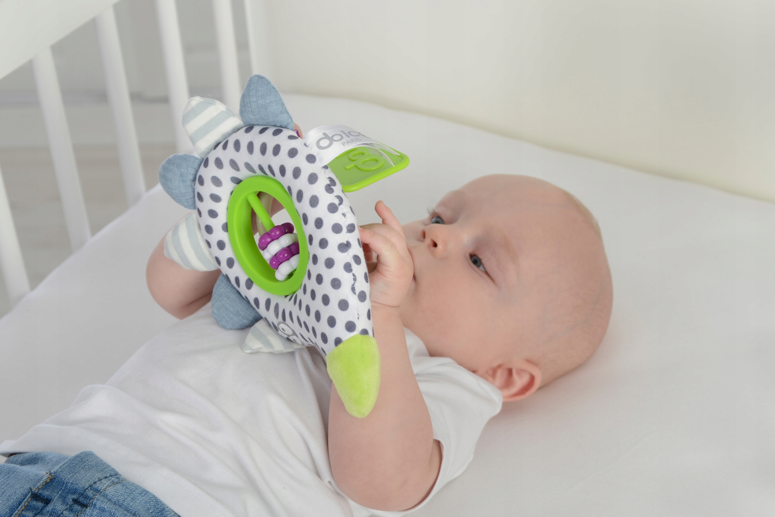 ZABAWKA DO WÓZKA STEM JEŻ - DOLCE TOYS Materiał plastik tkanina