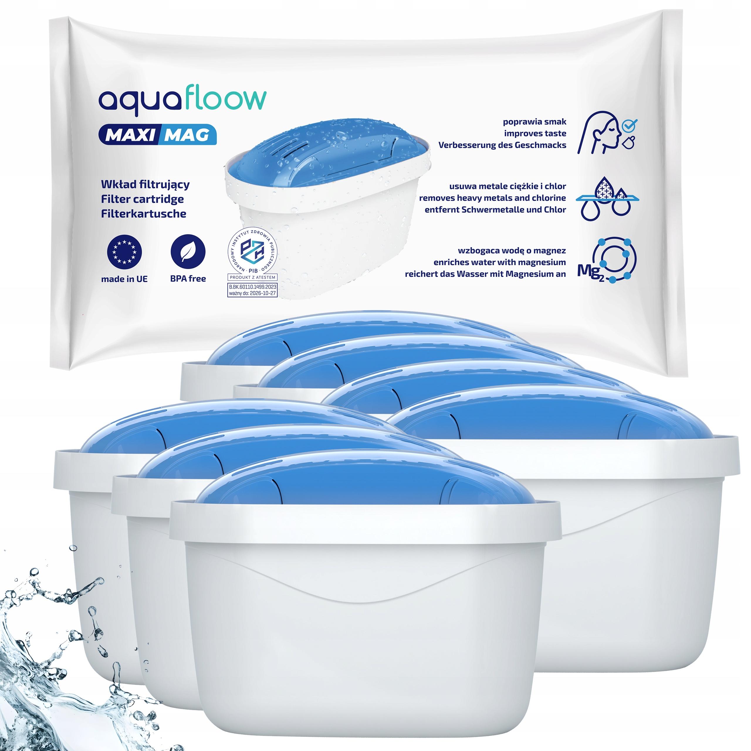 Filtr do wody AquaFloow MaxiMag z magnezem do dzbanka Brita Dafi zamiennik