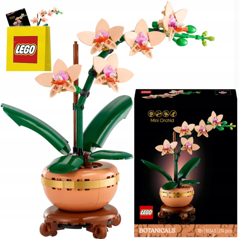 Klocki Lego Botanicals Mała Orchidea Kwiat Kwiatek Donica Storczyk Ozdoba
