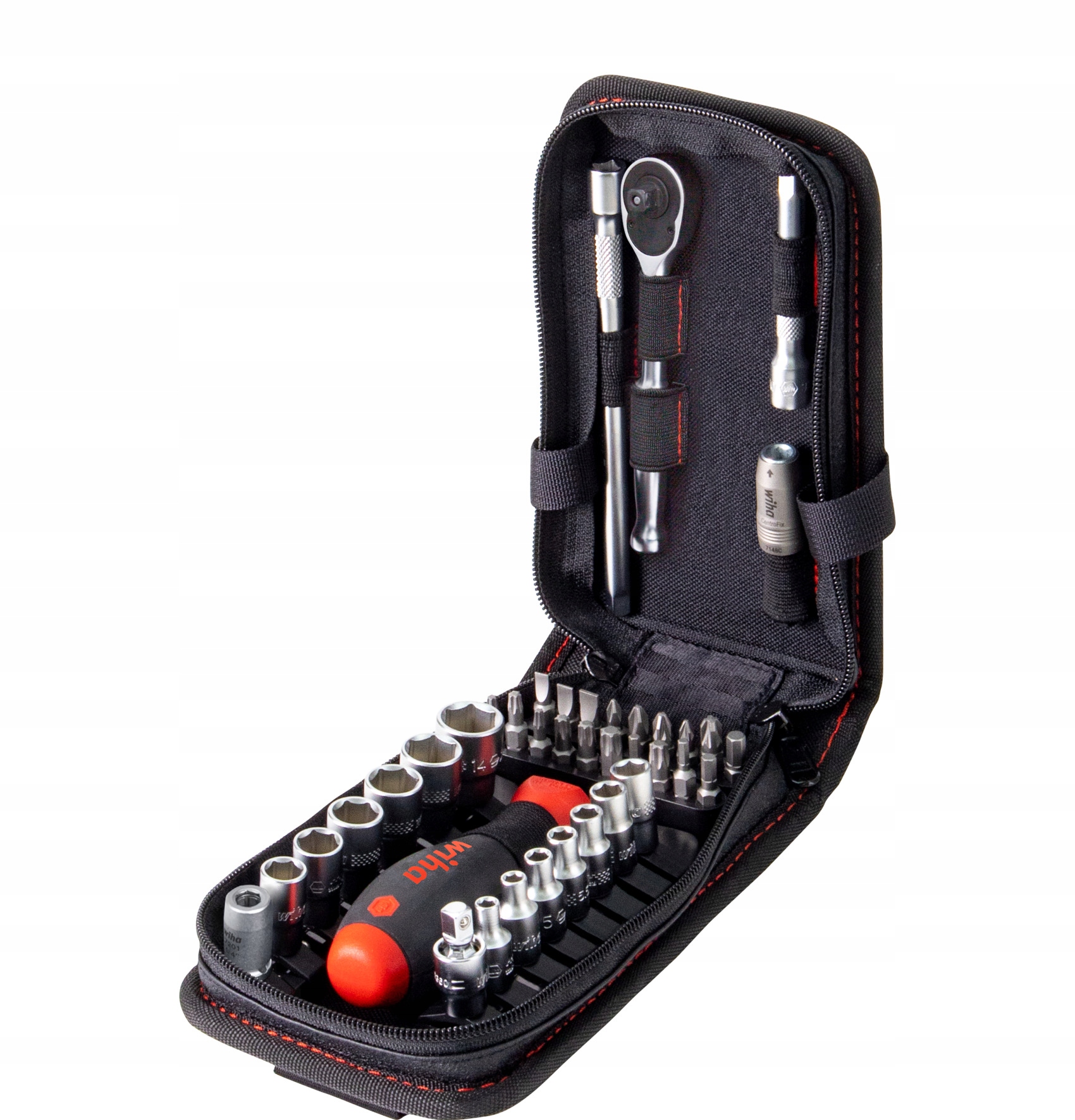 Wiha 44684 40 części, napęd 1/4" zestaw nasadek metryczny