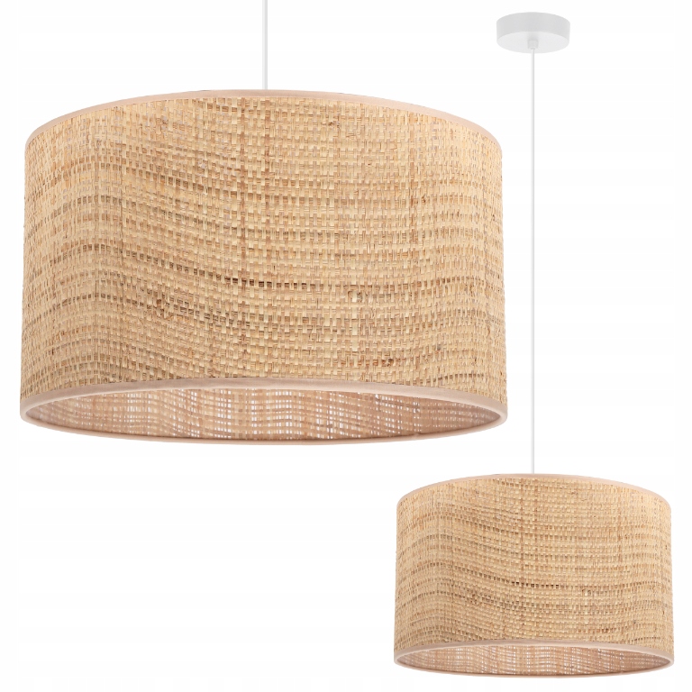 Závěsná Stropní Lampa S Ratanovým Stínidlem Boho Do Ložnice, 35 CM