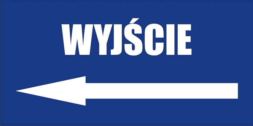 

Tabliczka Informacyjna Wyjście W Lewo