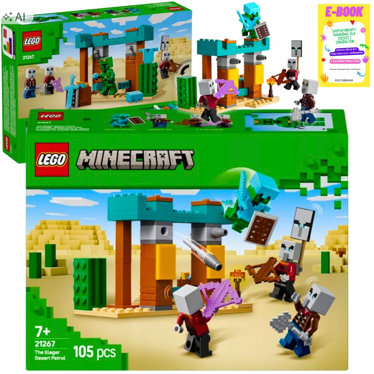 Lego Klocki Minecraft Pustynny Patrol Dla Chłopca Ebook