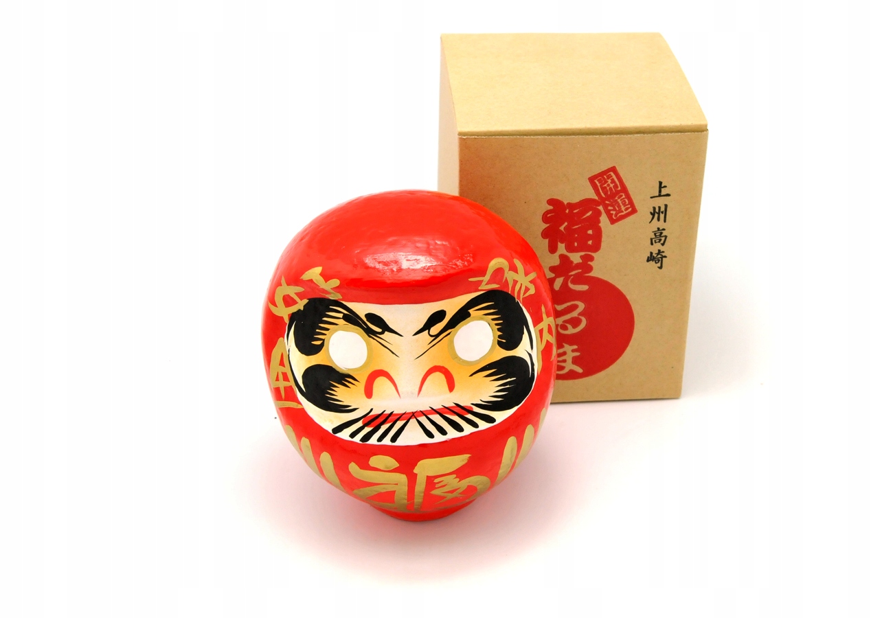 Japonská panenka Daruma přinášející štěstí 15 cm