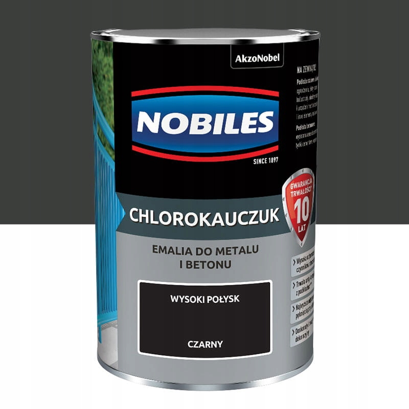 

Nobiles Chlorokauczuk 0,9L czarny połysk