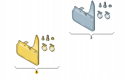 !AUDI OE Комплект передніх бризковиків 8R 13-17