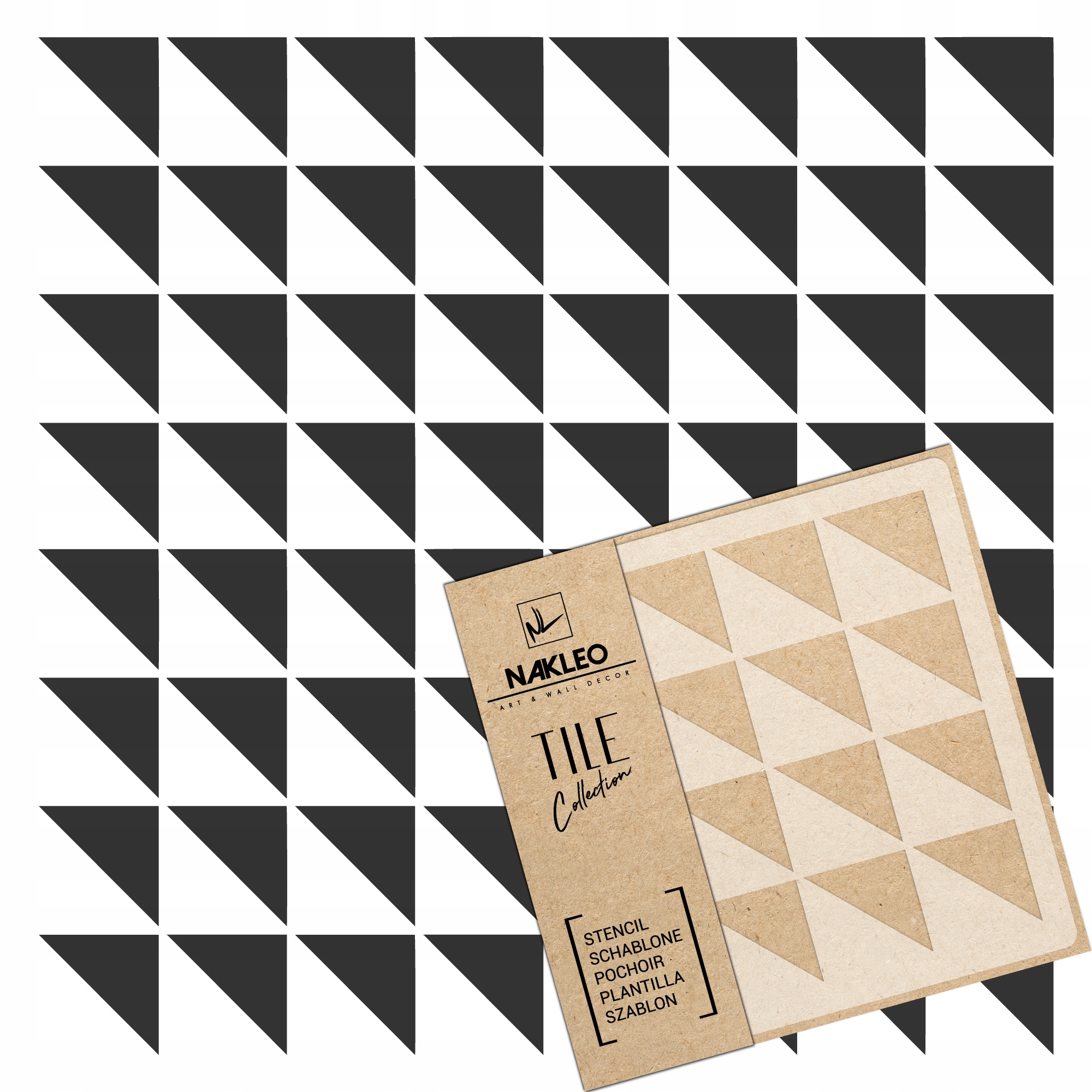 SZABLON MALARSKI do kafelków płytek LAVOS 60x60cm