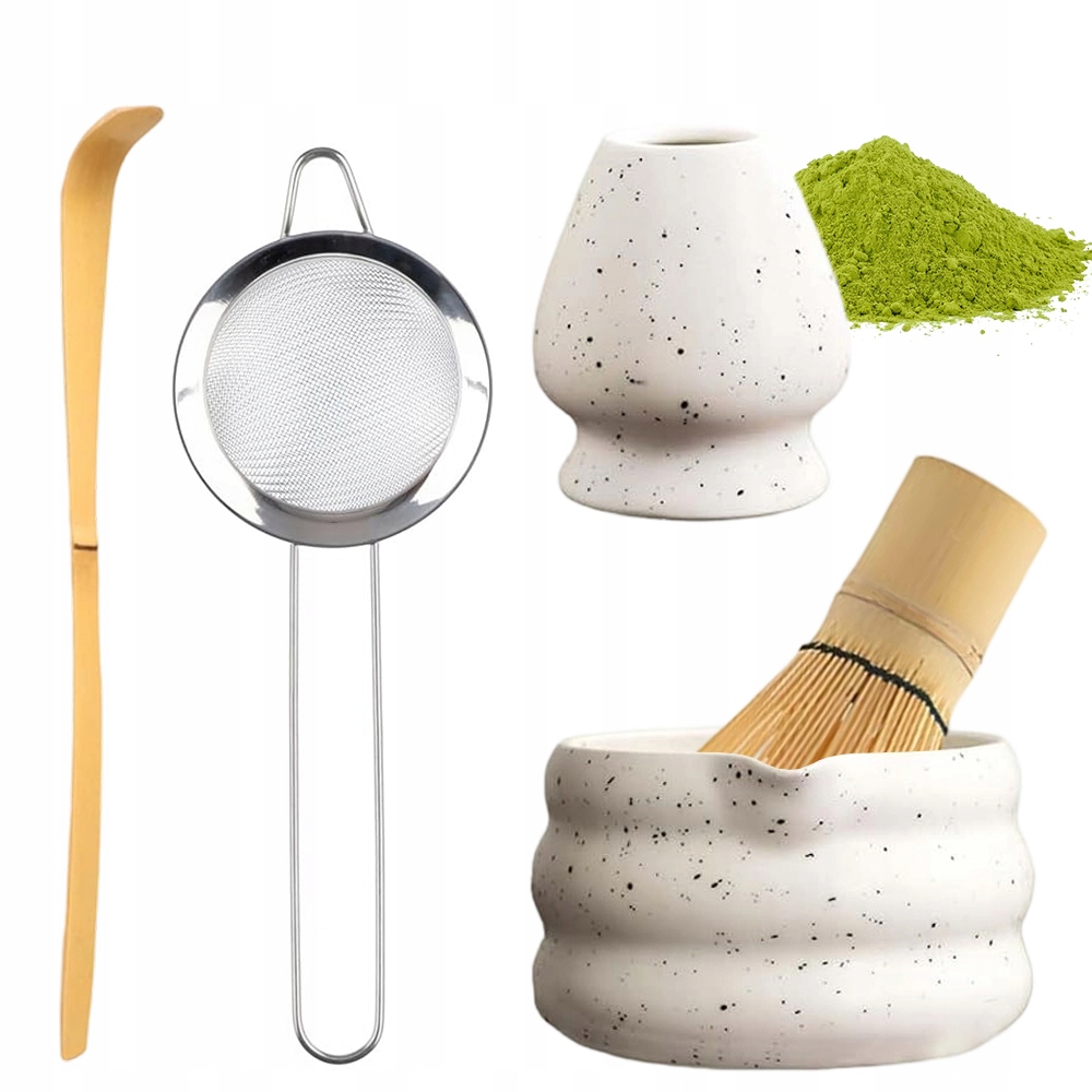 Levně Dárková Sada Na Čaj Matcha Set Matcha S Metličkou 5V1