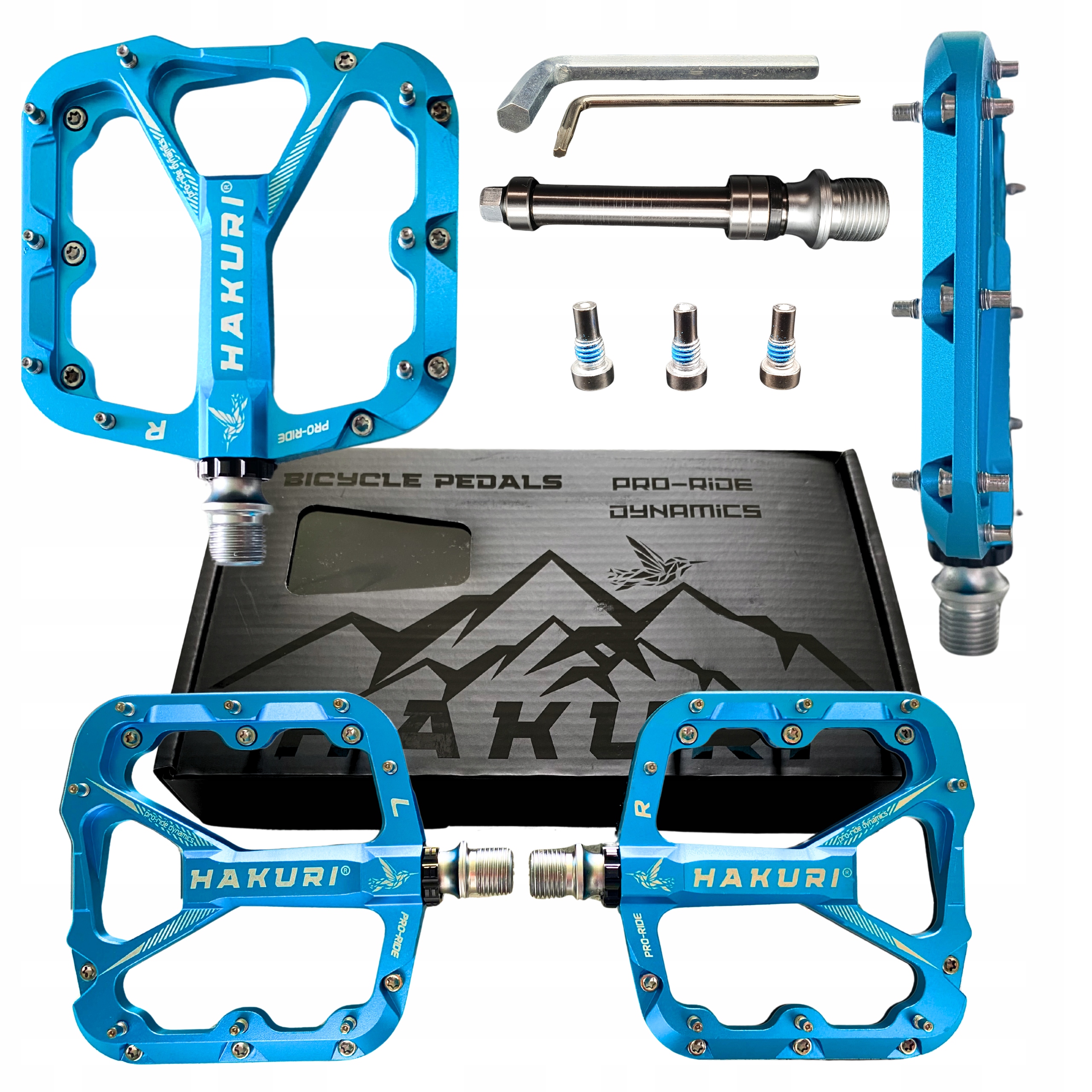 Aluminiowe Pedały Rowerowe Platformowe Z Pinami 3 łożyska maszynowe Lekkie