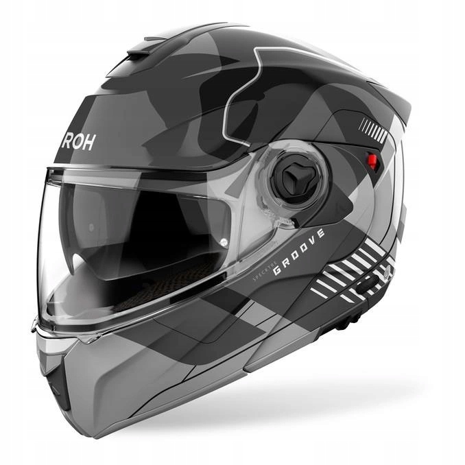 Motocyklová prilba Airoh Specktre Groove Grey Gloss šedá Darčeky