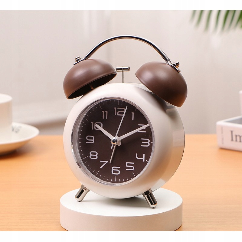 BUDZIK ZEGAR ZEGAREK GŁOŚNY WIELOFUNKCYJNY KLASYCZNY DŹWIĘK BRĄZOWY EAN (GTIN) 5906896112658