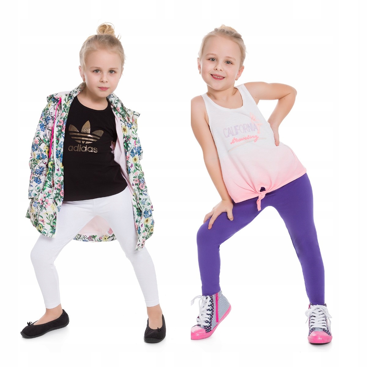 

Zestaw 2X Legginsy Dziecięce Getry 104