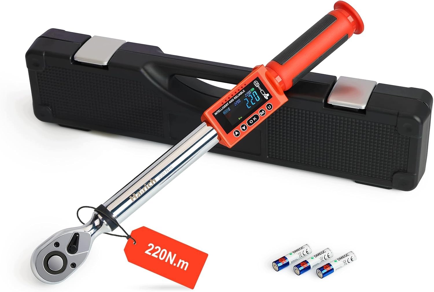 Cyfrowy klucz dynamometryczny 1/2 11-210 Nm elektroniczny LCD auto baterie
