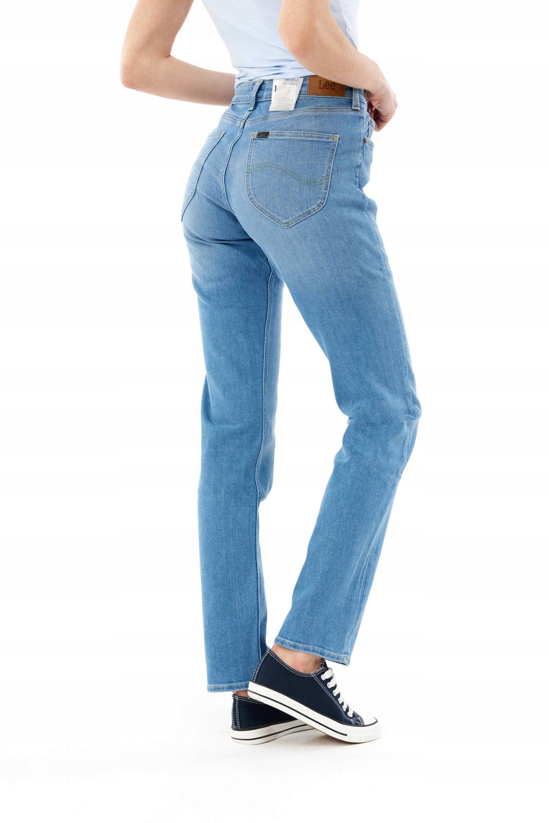 Dámské jednoduché džínové kalhoty Lee Marion Straight Blue L301QDXJA 28/33