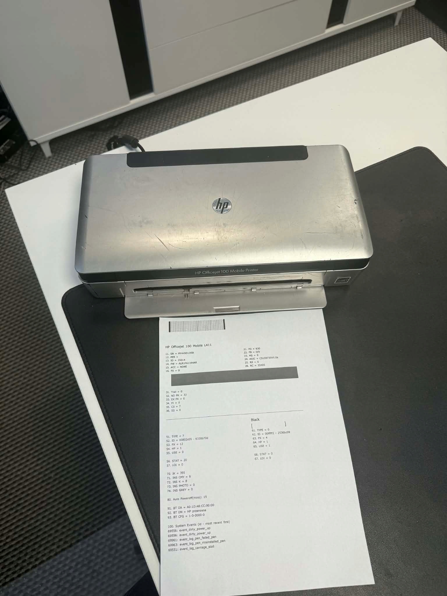 HP Officejet 100 Mobile Printer