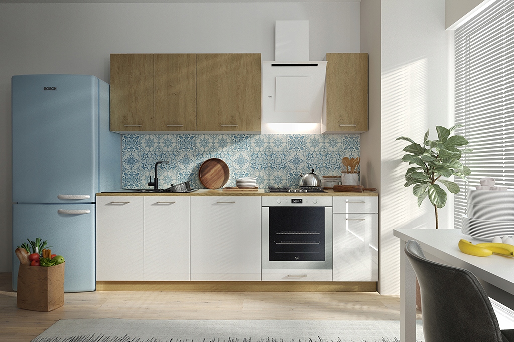 Meble kuchenne z blatami RAVA 2,4M