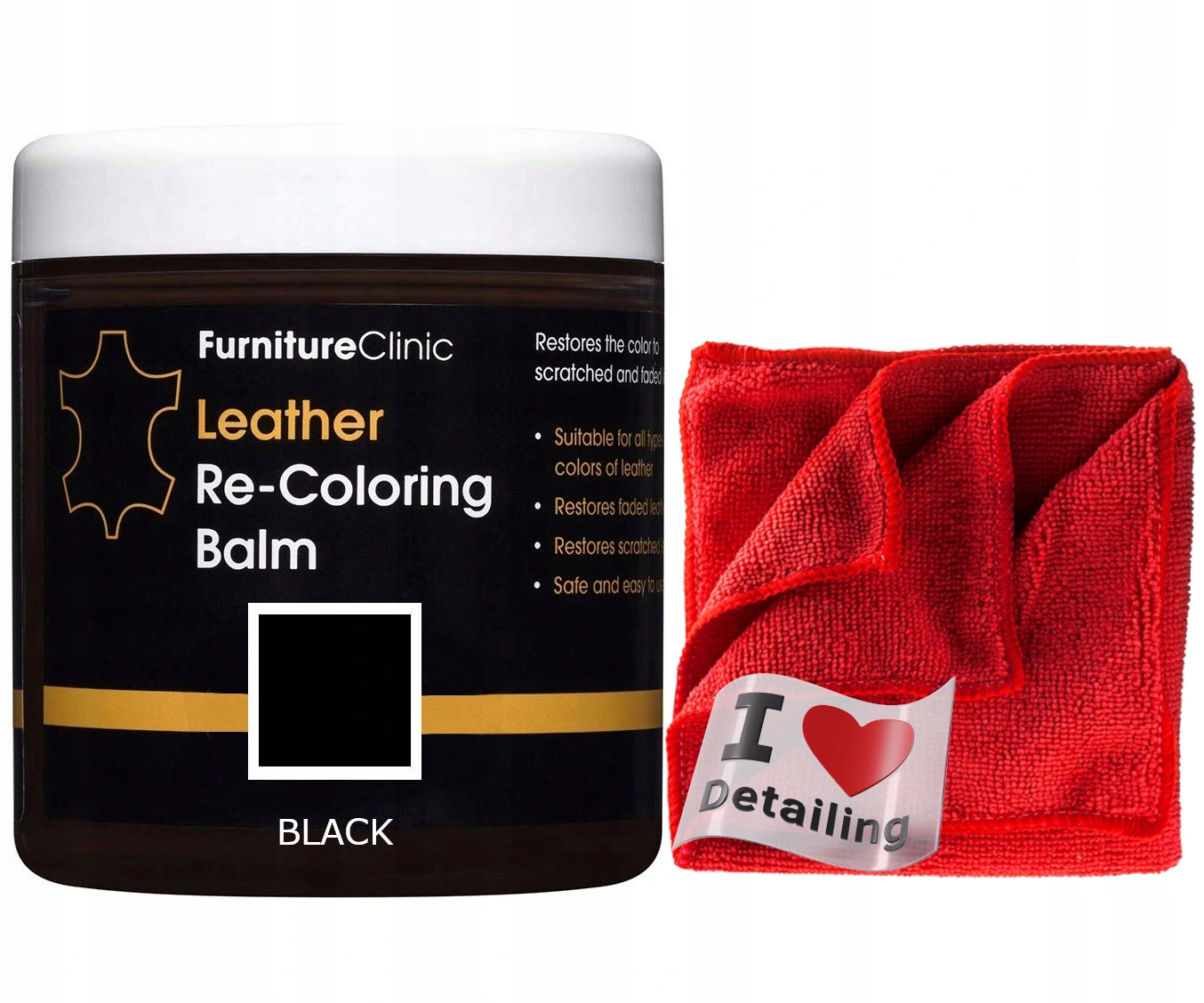 

Furniture Clinic Balsam koloryzujący skórę Black