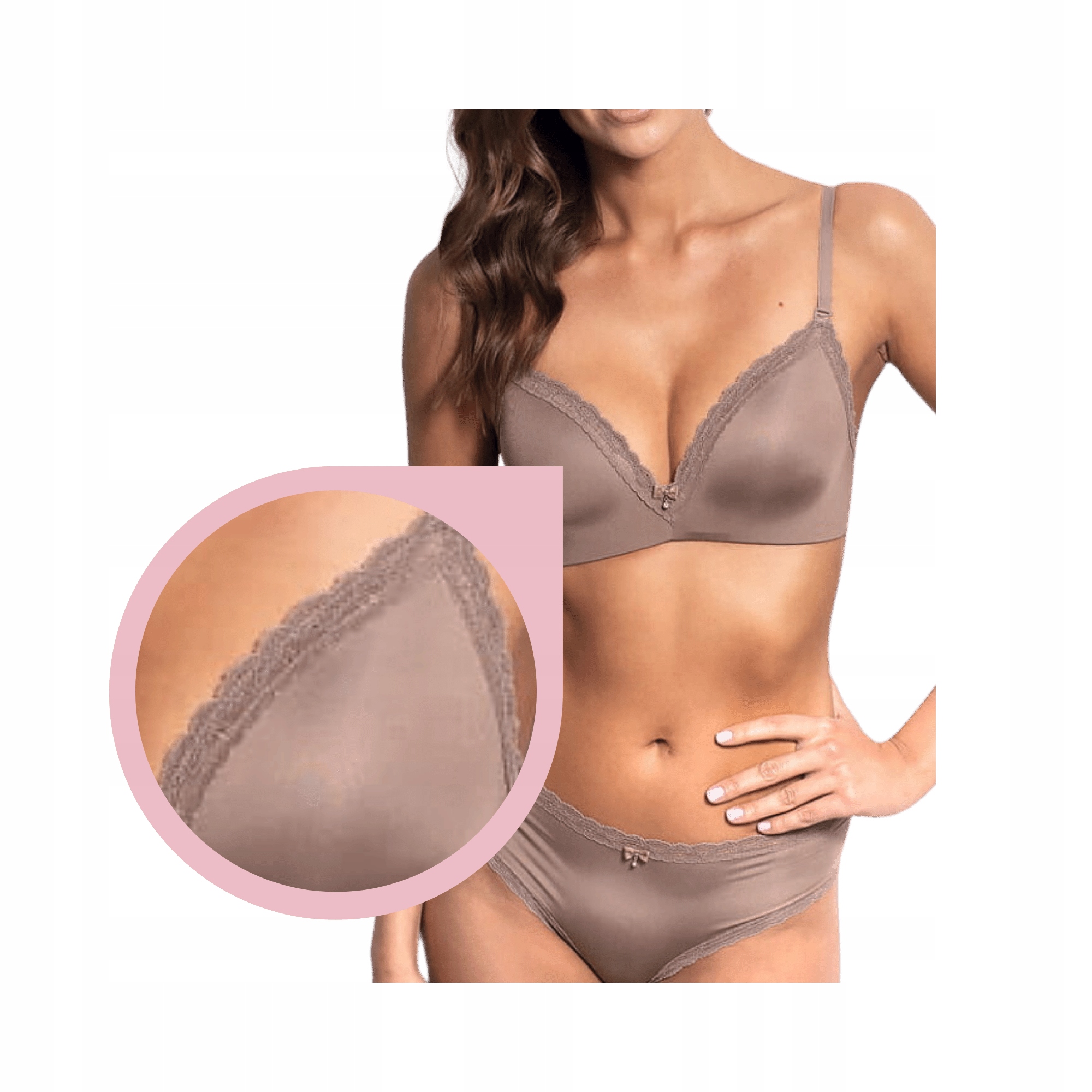 Hladká podprsenka bez kostic, pohodlná podprsenka pro teenagery Agio DB9174 80D