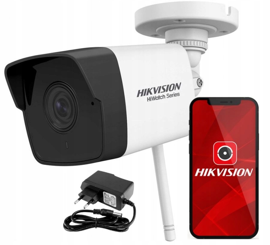 Kamera WiFi FullHD Externá Hikvision HWI-B120-D/W napájací zdroj