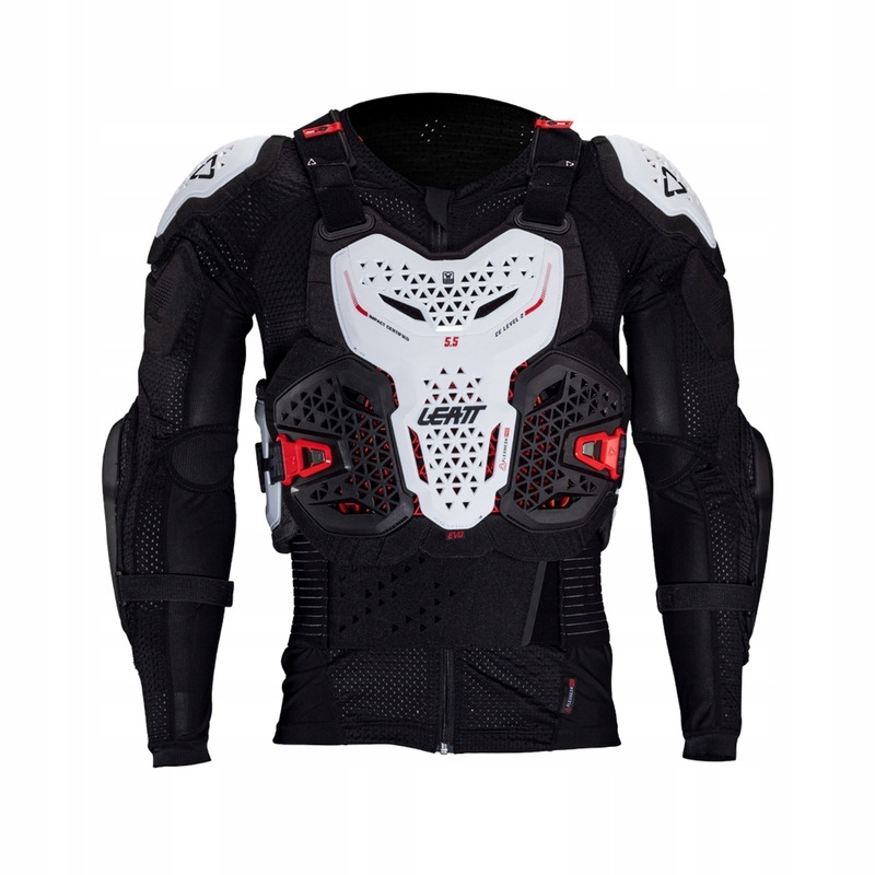 Tričko S Chráničmi Leatt 5.5 Evo White (XXL)