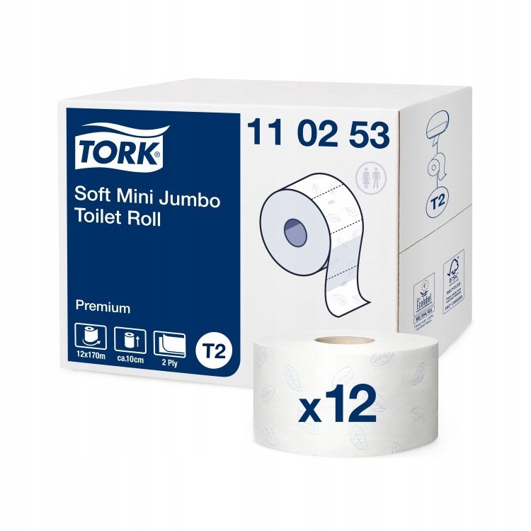 

110253 Papier toaletowy Tork Mini Jumbo T2 a'12