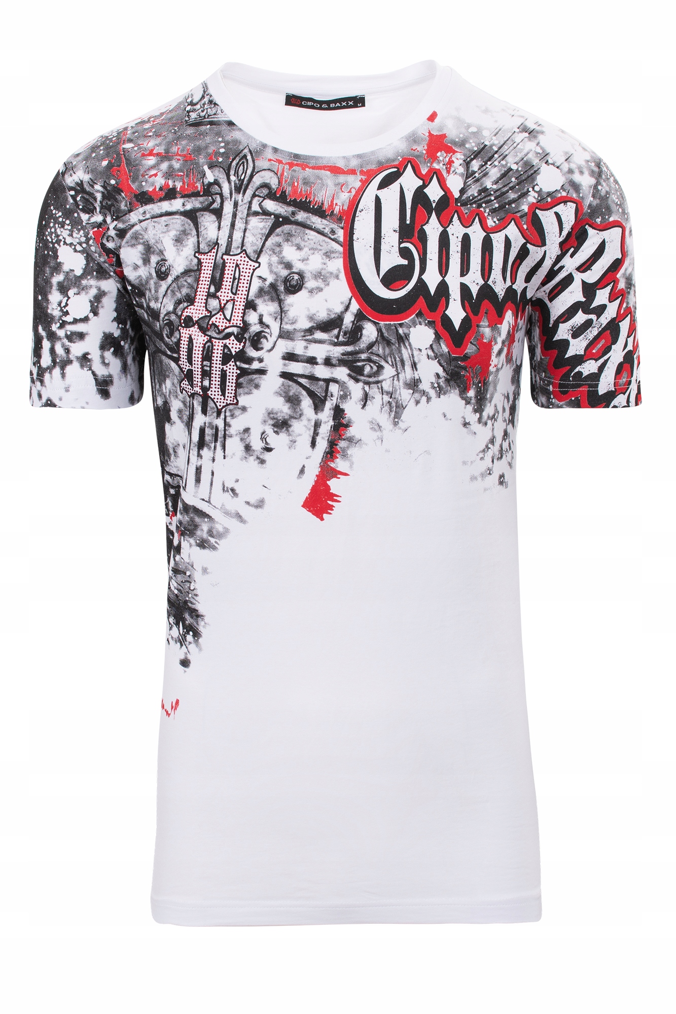 

Koszulka Męska T-shirt Cipo Baxx Biały Cekiny: S