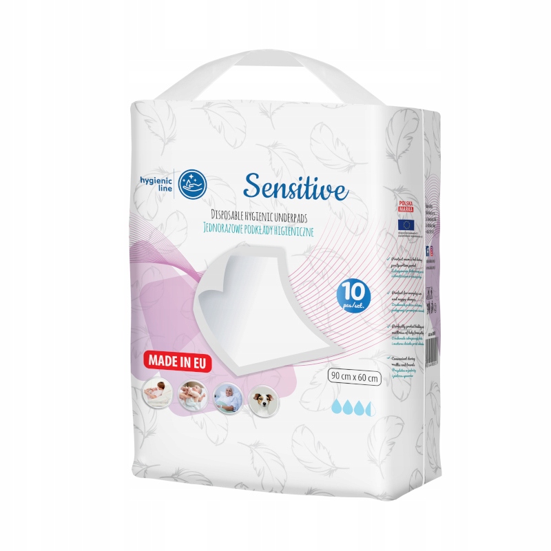 AKUKU PODKŁADY JEDNORAZOWE HIGIENICZNE 90x60CM Szerokość produktu 60 cm