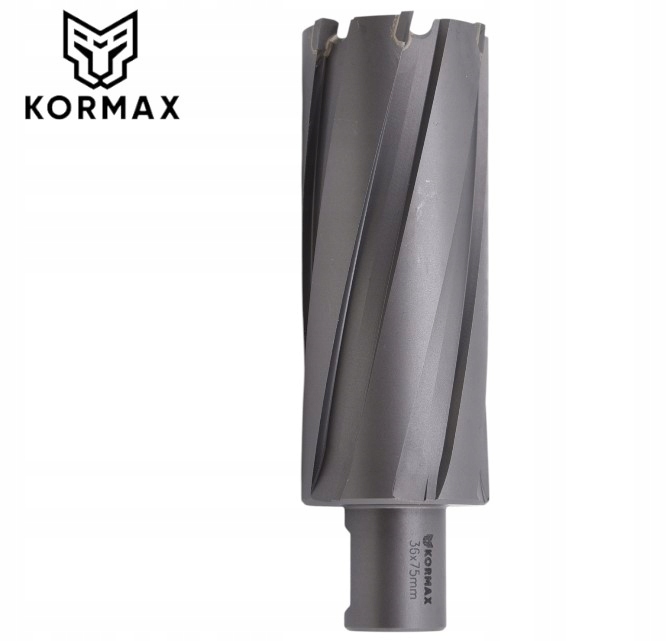 Trepanační fréza s karbidem 36 x 75 mm vrták 36 x 75 Weldon Kormax