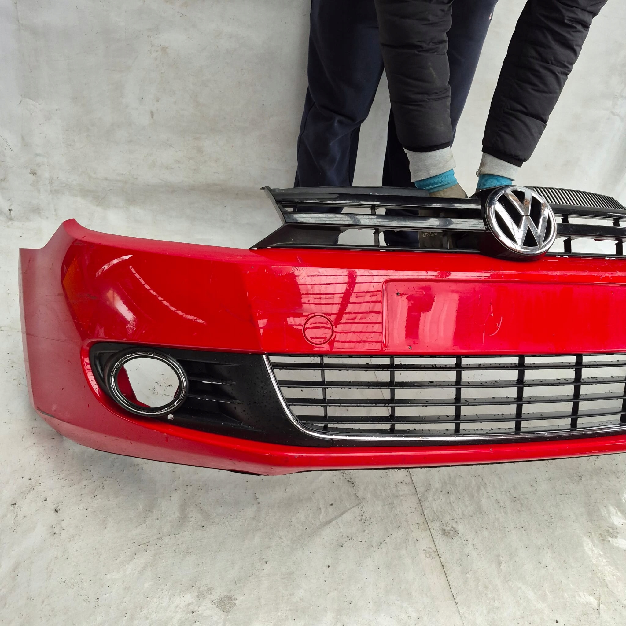 VW GOLF VI HB 08- 5K0 bumper front front grill grid without DZIUR