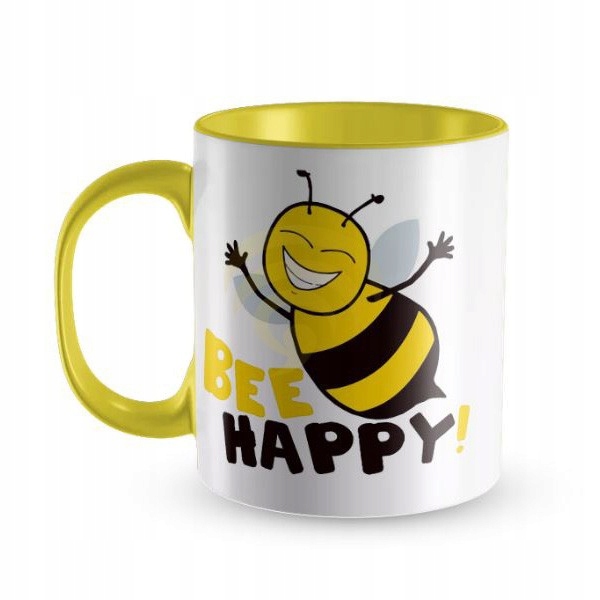 

Kubek z nadrukiem Bee Happy Pszczoła