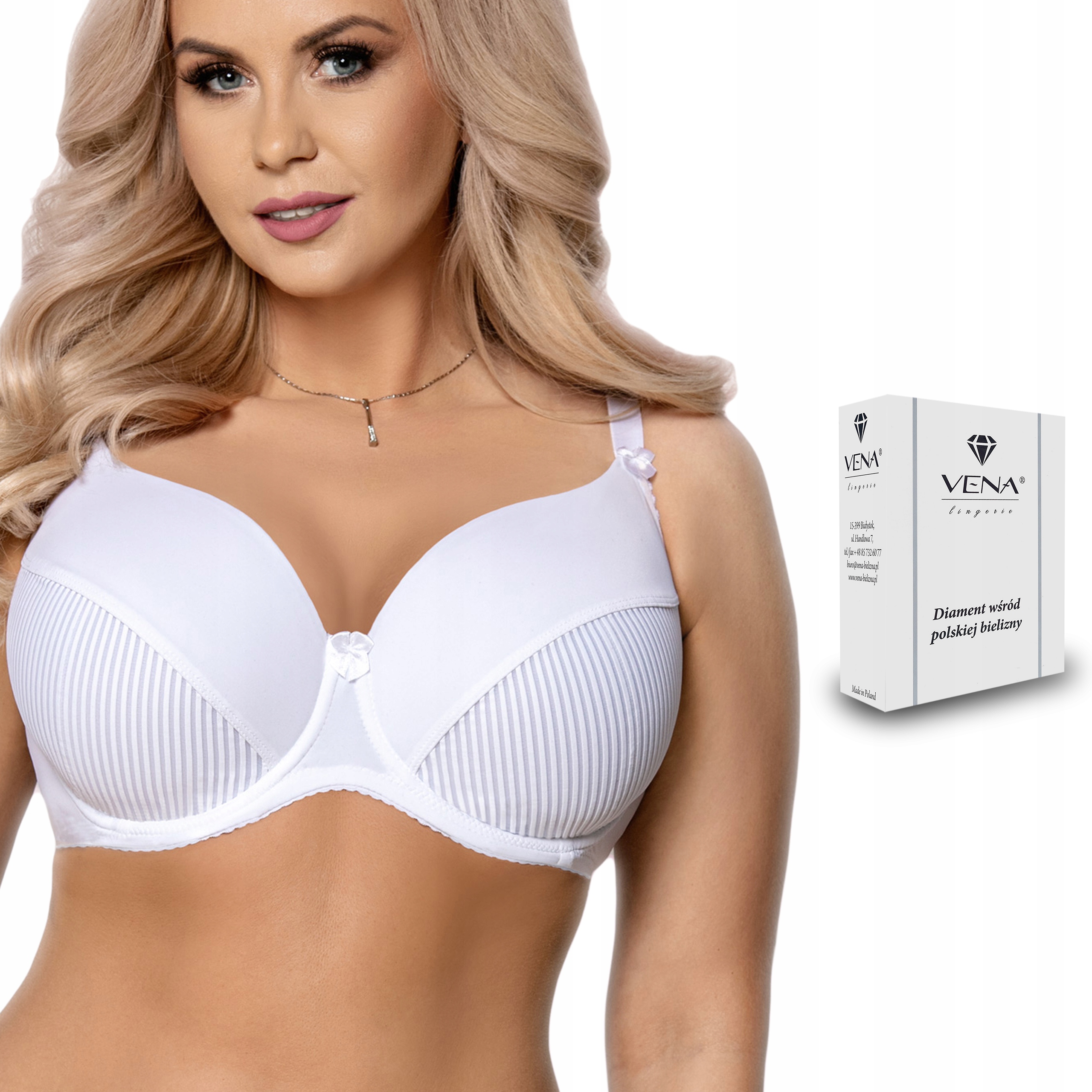 

Vena VB-11 Biustonosz , Fullcup , Biały , 95B