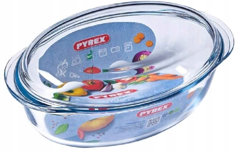 Żaroodporne Naczynie Owalne Z Pokrywą 4l Pyrex