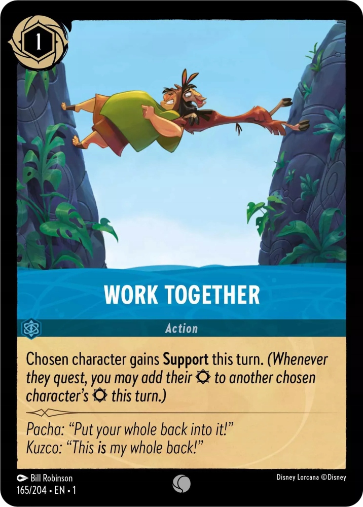 Disney Lorcana Work Together 1TFC #165
