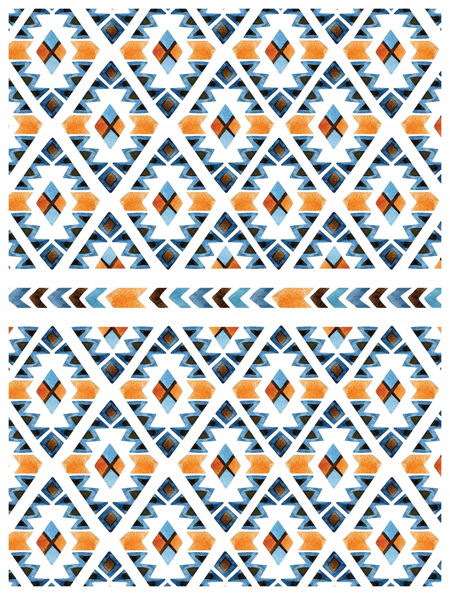 Fototapeta Geometria kosoštvorcová vinylová oranžová-modrá 184x254 lepidlo