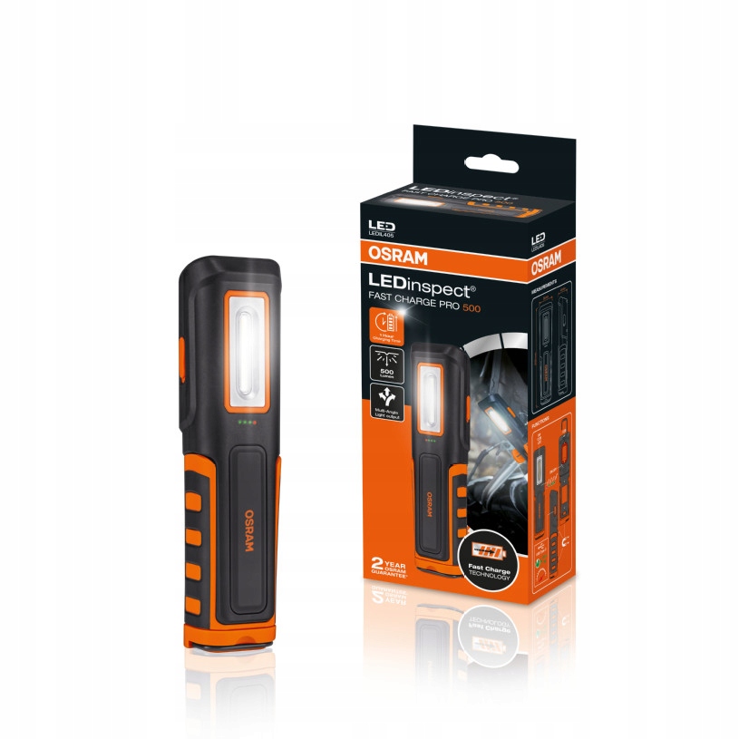 LEDinspect быстрая зарядка PRO 500 OSRAM лампа фонарик