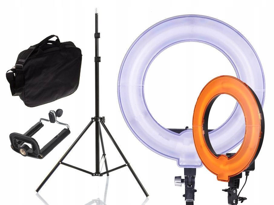 LAMPA PIERŚCIENIOWA 45W MAKIJAŻ STATYW DYFUZOR