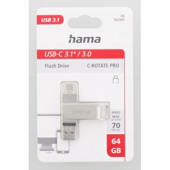 HAMA C-ROTATE PRO USB 3.0 64 GB 70 MB/s Marka Hama